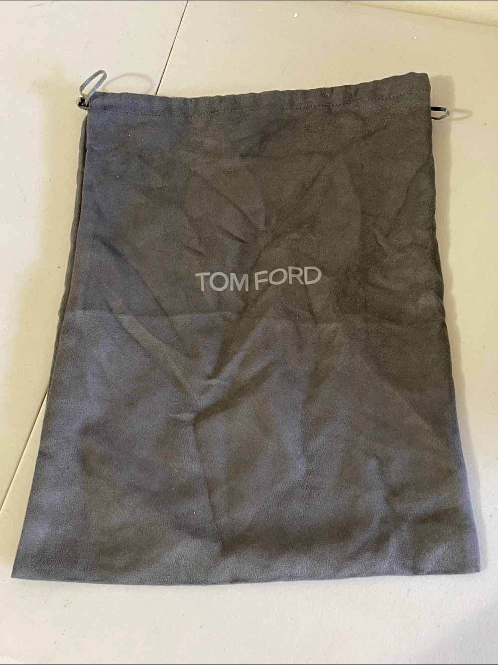 Tom Ford Dark Gray Drawstring Dust Pouch